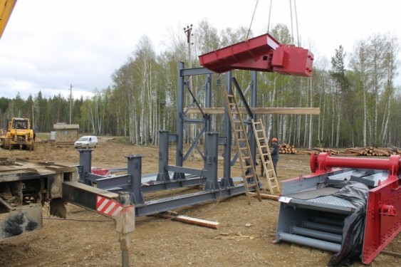 Промывочная линия со шлюзовой схемой обогащения