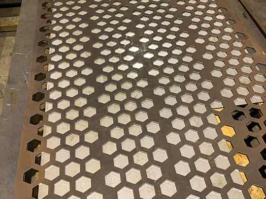 Износостойкие сита из листового металла 