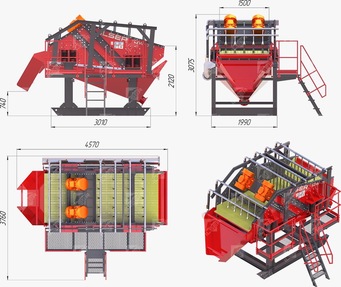 Габаритные размеры Dewater 70