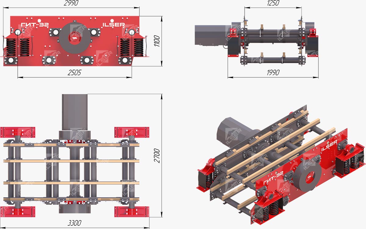 Габаритные размеры ГИТ-32К