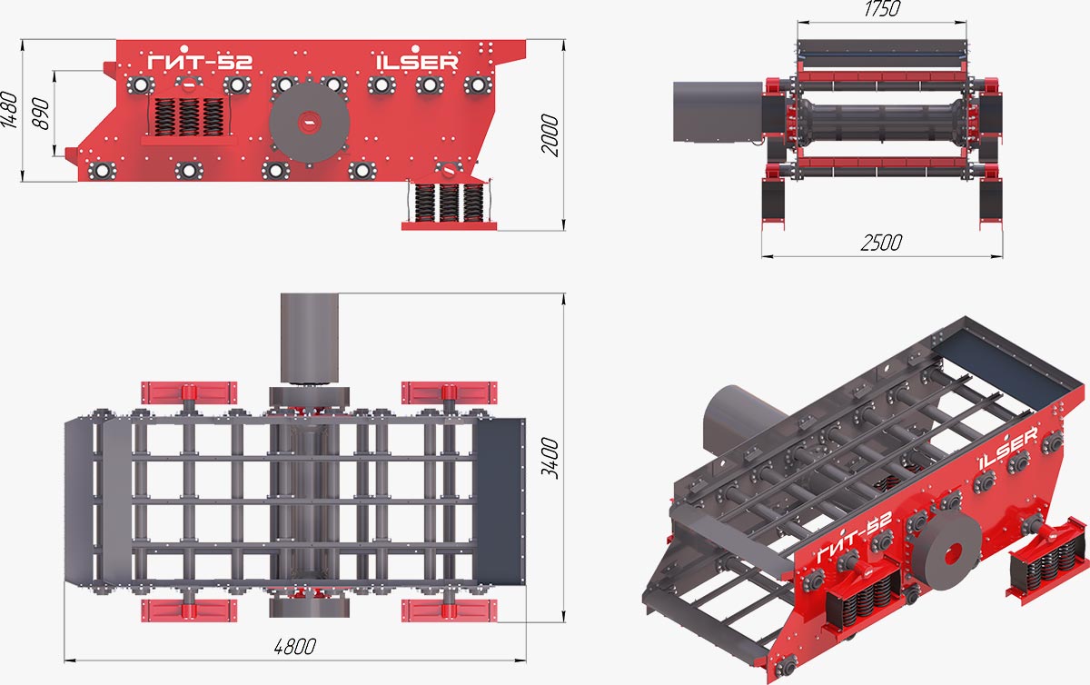 Габаритные размеры ГИТ-52К