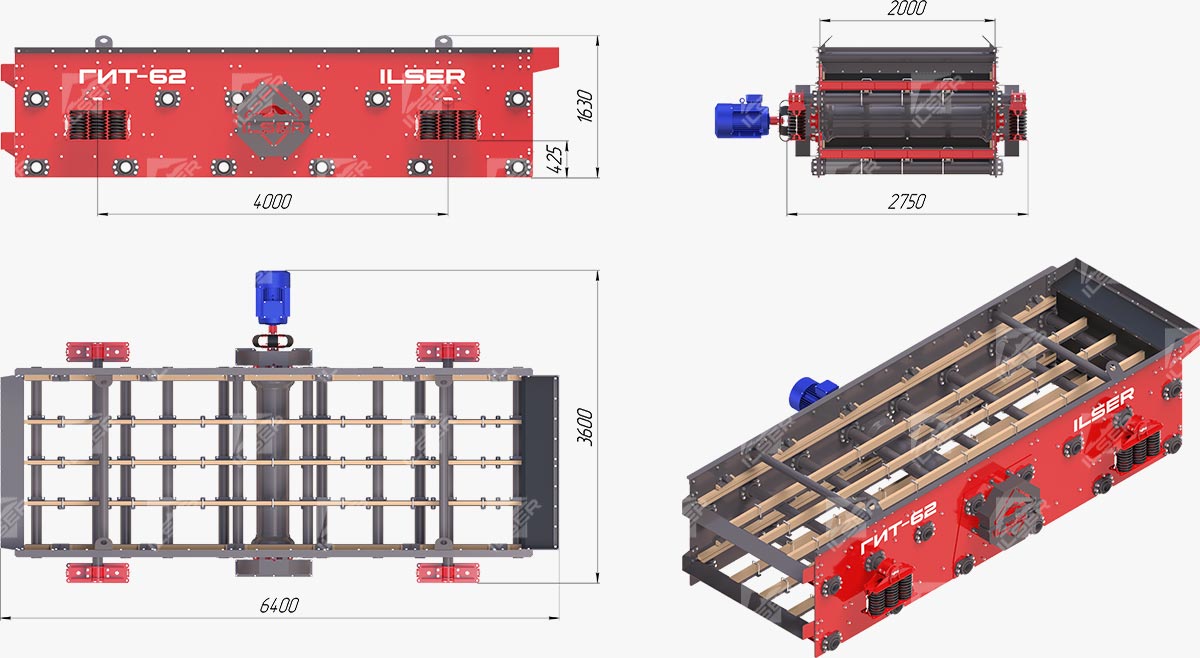 Габаритные размеры ГИТ-62